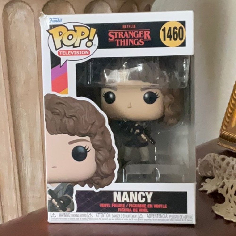 Funko Pop! Stranger Things Nancy Figure - Brown and Black